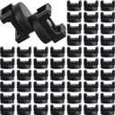 Yookeer 15 Pieces Magnetic Cable Clips Zip Tie Mount Base Black Magnetic Wire Holder Multipurpose Cable Ties Management Base Electrical Supplies for Wire(22 mm)