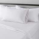 Amazon Basics Lightweight Super Soft Easy Care 3 Piece Microfiber Bed Sheet Set with 14-Inches Deep Pockets - Twin XL, Gray Crosshatch