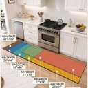Color&Geometry Wide Kitchen Floor Mat 24x59 Anti Fatigue Easy Clean, Beige, 59"L x 24"W x 0.4"Th