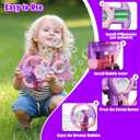 PANACARE Steering Wheel Bubble Machine, Automatic Bubble Blowing Machine Toy Children 10000+ Bubbles/Min with Bubble Solution for Wedding/Birthday/Party/Easter, Outdoor Gift for Boys and Girls