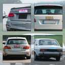 4pcs Student Drivers Magnetic Car Stickers, 8.98x3.19in Reflective Novice Driver Stickers Safety Sign Waterproof Magnet Bumper Sticker New Rookie Driver Sign Car Accessories for Metal Vehicle Surface