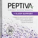 Peptiva 26 Billion CFU Probiotic and Sleep Support - Clinically Validated Multi-Strain Probiotic - Lactobacillus and Bifidobacterium, Melatonin - 30 Count