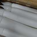 Funtery 48 Pcs Flameless LED Taper Candles 11 Inch Battery Operated Candles Bulk LED Candlesticks Fake Candle Flickering Flames for Christmas Church Wedding Party (White Color, Classic)