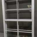 NeatiEase 2 Pack Shed Window, 24" x 36" Flush Mount Window with Tempered Glass and Fiberglass Screen for Shed, Chicken Coop, Playhouse, Household, Garage (White)