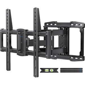 USX STAR UL Listed Full Motion TV Wall Mount Bracket for Most 37-90 inch TVs, Swivel Tilt Extension Level TV Mount, Max VESA 600x400mm, Holds up to 132lbs & 16" Wood Studs with Hole Drilling Template