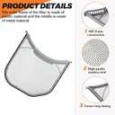 ADQ56656401 DLEX3700W DLE3400W DLE3500W Dryer Lint Filters replacement for LG kenmore by Beauicy-Positively reviewed for sturdiness with UPGRADED STAINLESS STEEL METAL SCREEN