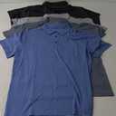 TELALEO 5 Pack Mens Polo Shirts Quick Dry Short Sleeve Golf T Shirt Performance Moisture Wicking Casual Workout XL