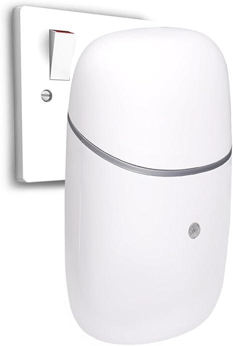 Plug-in Waterless Diffuser for Essential Oil, Silent Wall Aromatherapy Diffuser for Home and Bedroom, 322 sq ft, 0.34 oz Bottle, 12-Hour Timer