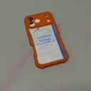 CENHUFO Magnetic Privacy for iPhone 17 Pro Max Case [Compatible with Magsafe] Full Body Phone Case Built-in 9H Tempered Glass Privacy Screen Protector, Camera Protection Shockproof Cover - Orange