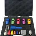 Wire Stripper,US Wire Stripping for Drill, Wire Stripping Tool & Wire Twisting Connector Set, Wire Twister Tool for Drill, 14-12-10-8-6,8 in 1 Quickly Drill Wire Stripping Professional Tools Set