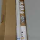 Closet Rods for Hanging Clothes, 17 to 28 Inch Heavy Duty Stepless Adjustable Closet Hanging Rod, 1.3 Inch Diameter Metal Closet Rod for Wardrobes Laundry Bedroom RV, White