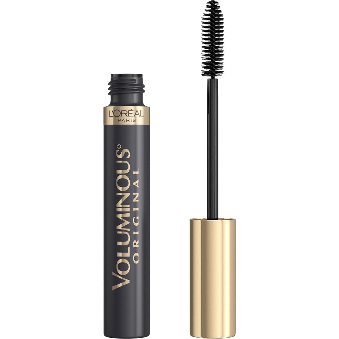 LOreal Paris Original Voluminous Mascara, Building Mascara Volume and Length Formula, Washable, Blackest Black, 0.26 Fl Oz., 1 Count