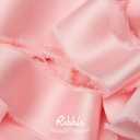 Ribbli Light Pink Silk Satin Ribbon 1.5 Inch x 30 Yard Handmade Frayed Chiffon Pink Ribbon for Gift Wrapping Wedding Invitations Bridal Bouquets Home Decor