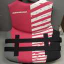 Airhead WICKED Kwik-Dry NeoLite Flex Life Jacket for Kids - USCG Approved Life Vest, Watersports Vest for Boating, Tubing & Swimming, 50 - 90 Lbs, Hot Pink, Youth