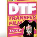 Koala Paper DTF Transfer Film 8.5 x 11 Inch, 50 Sheets for DTF and Sublimation Inkjet Printers, Direct to Film Printing on All Fabrics