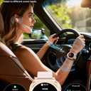 Smart Watch with Earbuds for Women&Wife Gift, 1.53 HD Display, Bluetooth Call, Music Control,Fitness Tracker, Step,Calories,Sleep Monitor,Heart Rate Monitor,Health Tracking,Android & iOS
