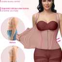 SHAPSHE Waist Trainer for Women, Tummy Control Sports Girdle, Workout Body Shaper with Adjustable Shoulder Strap (XXXL)