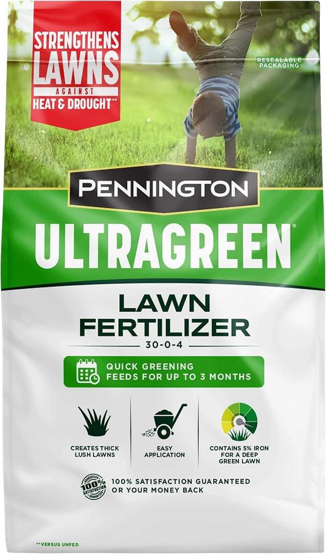 Pennington 100536576 UltraGreen Lawn Fertilizer, 14 LBS, Covers 5000 Sq Ft