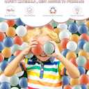 Clear Ball Pit Balls - Crush Proof Plastic Toy Balls for Boys and Girls