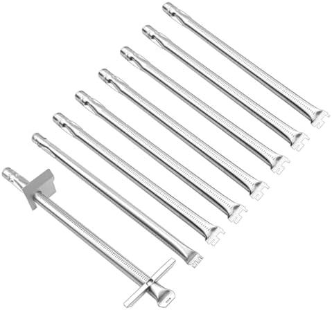 Plowo 67558 Burner Tubes Replacement for Weber Summit 660 670 Gas Grill Models, Grill Burner for Weber Summit Grill Parts, 8 Pack