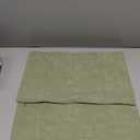 MIULEE Pack of 2 Couch Throw Pillow Covers 12x20 Inch Spring Soft Sage Green Chenille Pillow Covers for Sofa Living Room Solid Dyed Pillow Cases