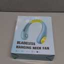 Kids Neck Fan, Portable Bladeless Fans for Kid 4-14Y Girls & Boys, 2600mAh USB Personal Mini Cooling Fan for Travel/Camping/Study, 4 Speeds, Lightweight, Compact, Perfect Summer Gifts for Kids (Pink)