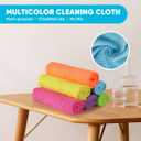 Orighty Microfiber Cleaning Cloth, 24 Pack Highly Absorbent Cleaning Rags, Household Cleaning Supplies, Reusable Lint Free Cloths Microfiber Rag for House, Kitchen, Car Care, 12x11 inch (Multicolor)