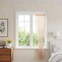 2 x 2PCS Small Tension Curtain Rod 27 to 46 Inch,White Short Curtain Rods No Drilling,Loaded Expandable Spring Curtain Rods for Windows Kitchen,Closet,Cupboard,Door,Bookshelf