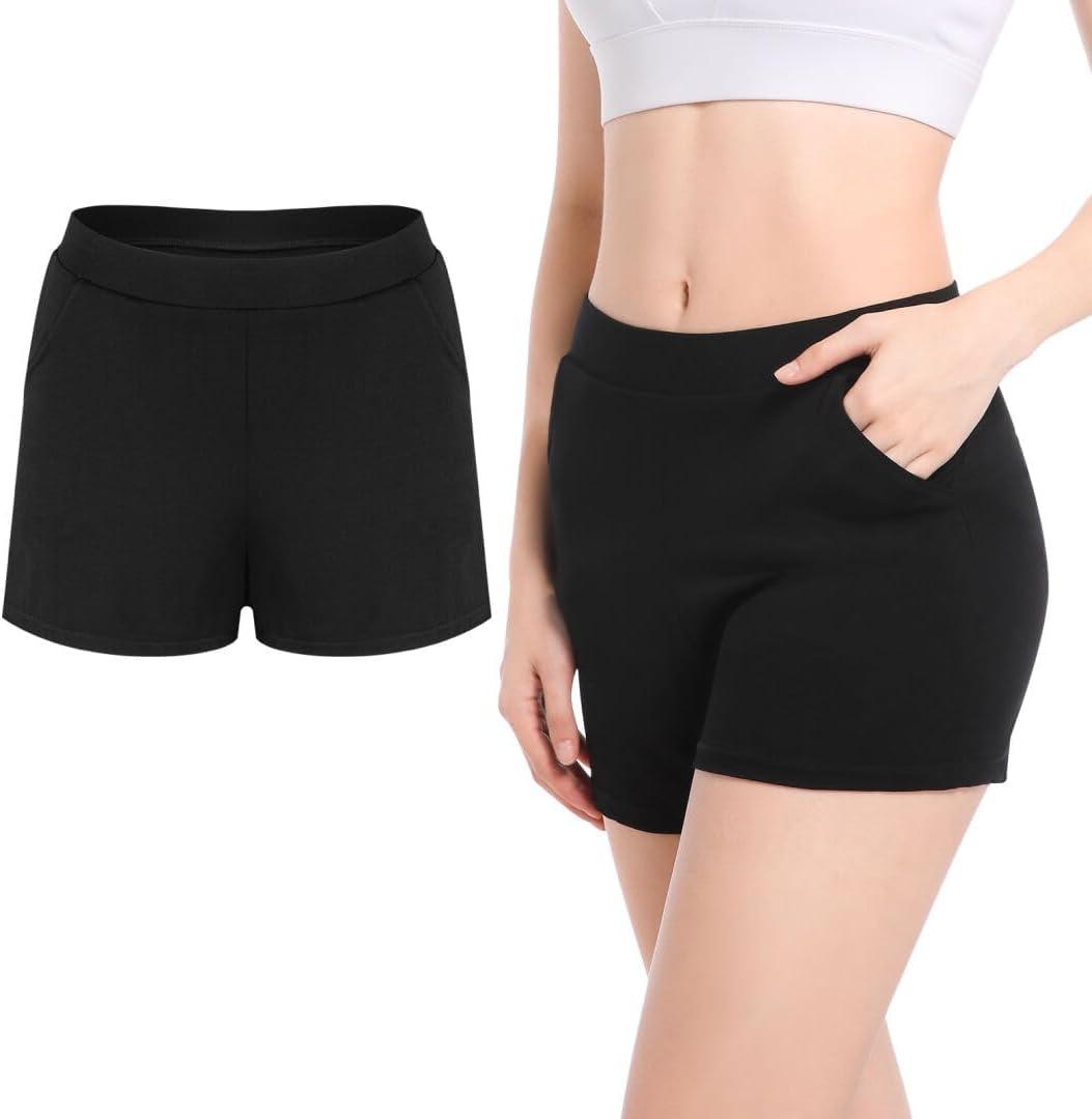 Incontinence Underwear for Women Washable - Womens Leak Proof Underwear Reusable Incontinence Underwear for Women Bladder Control Incontinence Overnight Sleep Shorts Boyshort Black-Medium