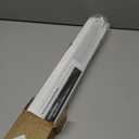 LazBlinds No Drill Zebra Blinds for Windows 35.5" W x 72" H, White