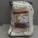 92 Inch Long Pinch Pleat Linen Curtains for Living Room 2 Panels Set Natural Cream Boho Semi Sheer Light Filtering Neutral 92 Inch Pleated Curtain with Rings Hooks Floor Ceiling Bedroom Window