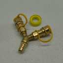 1/2 inch Natural Gas Y Splitter, 2-Way Natural Gas Quick Connect Fittings with Shut Off Valve, Conversion Kit for NaturalGas Line, 1/2" Propane Hose, Pizza, Oven, Grill, Generator, Heater