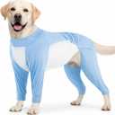 ROZKITCH Dog Cooling Sun Protection Suit, 2-in-1 Full Body & Front-Leg Dog UV Shirt with Adjustable Drawstring, Breathable Mesh Belly, Summer Dog Apparel for Small Blue M