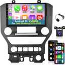 [2+64G] Android 13 Car Radio for Ford Mustang 2015-2020 - Wireless Carplay and Android Auto - 9 Inch Touchscreen Car Stereo with WiFi/GPS/Multiple UI Themes/SWC + AHD Backup Camera