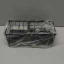 Cisily Black Sponge Holder for Kitchen Sink, Sink Caddy Organizer with High Brush Holder, Kitchen Countertop Organizers and Storage Essentials, Rustproof 304 Stainless Steel, Soap Dispenser Organize