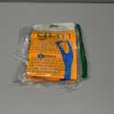 GRIN Tongue Cleaner, 48 Count, Disposable Tongue Cleaner, Hygienic Scraper, Recycled Plastic, Clean Tongue, Promote Fresh Breath, Includes Safe Fold- Back Tooth Pick