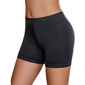 Avidlove Women's Slip Shorts for Under Dresses Seamless Under Shorts Smooth Shaping Boyshorts Panties Anti Chafing Underwear (Black, M)