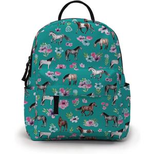 Loomifang Mini Backpack for Women - Cute Small Backpack Purse with Multi Pockets, Water-Resistant 3D Printed Graphic-126