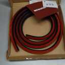 Flexible Quarter Round Molding Peel and Stick Rubber Trim Molding Double-Sided Self Adhesive Wall Corner Trim for Floor, Bathrooms, Countertops (1/2 W x 1/2 H x 3.3 Ft, White)