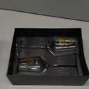 VINELUXRY 30 Years Anniversary Wine Glass Gift Set of 2 Happy 30th Anniversary Package with 2 Wine Glasses, Wine Bag, and Greeting Card Gifts for Couple Husband and Wife