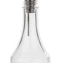 KegWorks Glass Syrup Bottle with Stainless Steel Pourer,transparent - 8 oz
