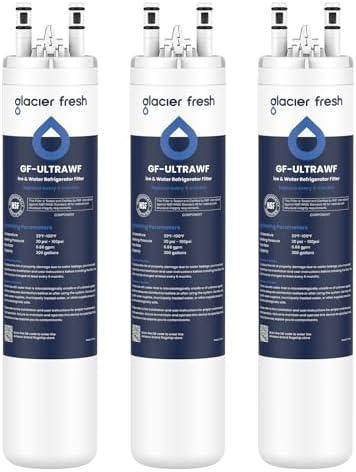 GLACIER FRESH Replacement for Frigidaire ULTRAWF,Pure Source Ultra, Kenmore 9999, 469999, 46-9999, A0094E28261 Refrigerator Water Filter,Pack of 2