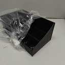 Black Vanity Organizer with Drawers – Large Men's Countertop Storage Box for Cologne, Skincare, Makeup, Perfume – Waterproof Dresser Organizer for Bathroom, Bedroom, Desk