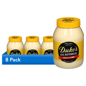 (8 pack) Duke's® Real Mayonnaise, 48 oz Jar, Smooth & Creamy Mayo
 BB 03/08/2026