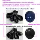 ZJDHPTY 4 Set Balloon Stand with Silver Navy Blue Balloons Centerpiece Table Decorations for Birthday Wedding Anniversary Retirement New Years Graduation Decorations Class of 2026