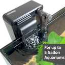NICREW Slim Aquarium Filter, Quiet Fish Tank HOB Filters for up to 5 Gallon Aquariums, Adjustable Flow, 42 GPH, 3W
