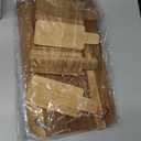 2 PCS 1.5 Gallon Drink dispenser, Glass Beverage Dispenser With Wood Stand, Large Water Drink Dispensers for Parties With Stainless Steel Spigot, Ideal for Lemonade,Juice, Tea, and Party Drinks