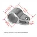 2PCS of Marine Grade 316 SS 1IN(25.4MM) I.D.Bimini Top Jaw Slide Boat Hardware Fitting for I(25.4mm) Round Tube