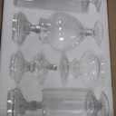 MyGift 4 Piece Set Clear Glass Apothecary Jars with Lids, Bathroom Decor, Candy Buffet, Wedding Centerpiece Decorative Jar