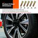 1/2" 20 Wheel Studs and Lug Nuts Kit OEM#007-122-00,5-Pack Trailer Wheel Studs & 1/2-20 Lug Nuts Replacement,High-Strength Tire Stud Car Accessories for Trailer Wheels Hub